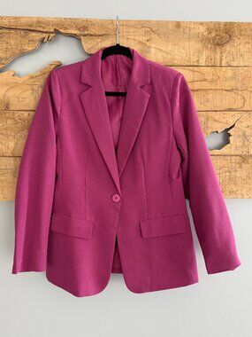 Cicy Bell Violet Blazer, Professional and Stylish, Size Medium